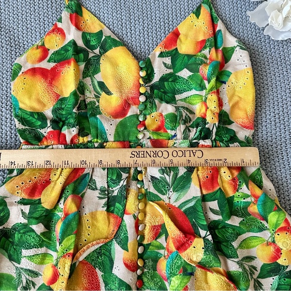 FARM RIO Sands Linen Midi Dress Size Small - Picture 10 of 16